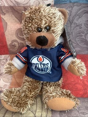 🛍️5/$20🛍️Edmonton Oilers Plush Bear with Jersey